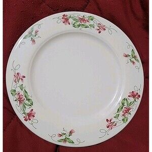 Vintage Homer Laughlin China Seville 8 Inch Plate Pink Flowering Violets